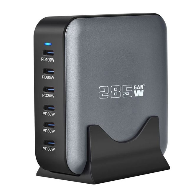 Hovedbilde Stormlight 285 W hurtiglader med 6 USB-C-porter